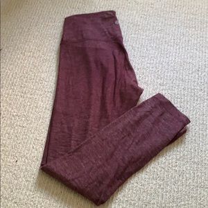 LuLu Lemon Maroon Align Pant 7/8